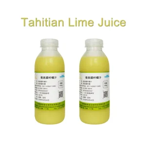 490ml Tahitian Lime Juice 15 Bottles Per Carton Natural Fresh Squeezed Lime Drink For Bar