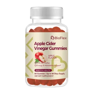 500mg ACV White Label Weight Loss Gummies Apple Cider Vinegar Gummy Candy with Mother Supports Energy Metabolism