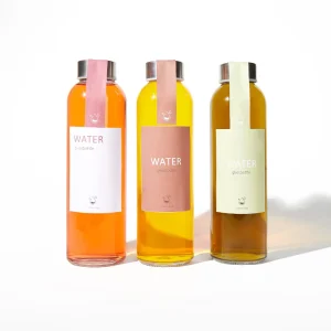 50Oml Empty Glass Water Bottle with Screw Lids for Tea Juice Beverage Milk Cold Brew Water Bottle