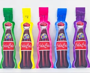 50ml Disposable Drinking Plastic Pouches Bag Special Bottle Shaped Pouch Juice Beverage Packaging Bags