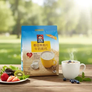 540g High Calcium Milk Oatmeal Baked Instant Cereal Breakfast Healthy Whole Grain Adult Snack Bag Bulk