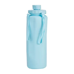 600 ML Silicone Foldable Water Bottle with Rope BPA Free Eco Friendly Outdoor Sports Camping Travel Drink Cup