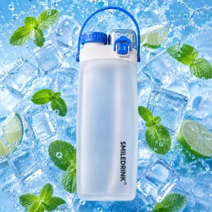 600ML Custom Logo Designed Foldable Silicone Sports Drink Water Bottle Gym Collapsible Reusable Water Bottle