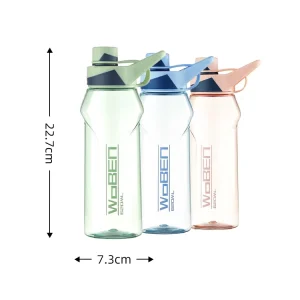 620ml Sports Water Bottle with Flip Top Lid BPA Free Leakproof Portable Bottle with Carry Handle & Ergonomic Grip
