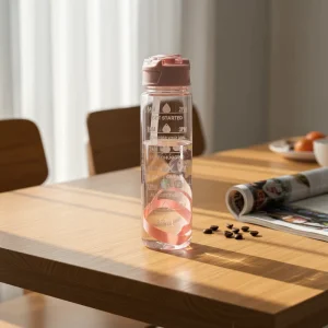 750ml Bpa free Custom Insulated Portable High temperature Resistant Sports Drink Water Plastic Bottles with Straws