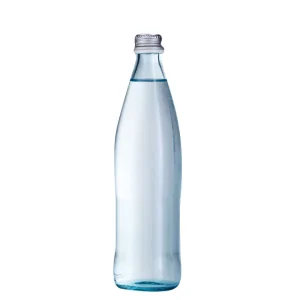 750ml Glass Mineral Water Bottle with Screw Cap for Water or Beverage Drinking