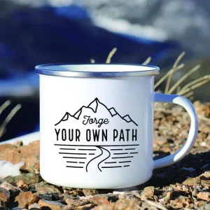 8 9cm Custom logo Printing Color Camping Travel Enamel Tea Cup Personalised Sublimation Bulk Speckled Enamel Coffee Mugs