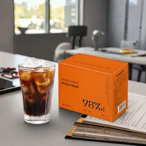98% Black Instant Coffee Packets Ground Coffee