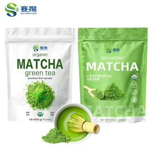 A-7A OEM ODM Ceremonial Grade Matcha Powder Matcha Packaging Bag 50g 250g 500g Organic Ceremonial Matcha Powder Tea