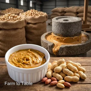 All Natural Peanut Butter Paste Non GMO Ingredients Clean Label Bottle Production Artisanal Bakeries