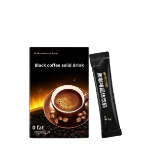 American Style Black Coffee 0 Fat 0 Sugar Small grain Pure Coffee Fat reducing Meal Replacement Instant Coffee for Adults