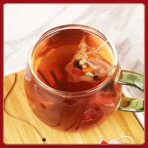 Anhui Zhouhetang Factory Direct Premium Ginseng Five Treasures Herbal Tea Bags (15 Bags) Sugar Free Caffeine Free Certified