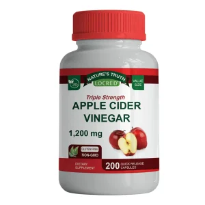 Apple Cider Vinegar Capsule Apple Flavored Dietary Supplement 1200mg Supports Digestive Health