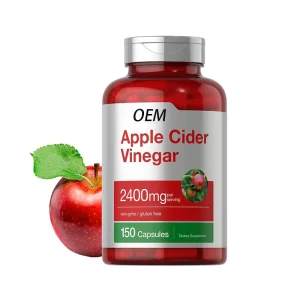 Apple Cider Vinegar Capsules Mother Organic Vitamins GMP Certified Supplement for Healthy Keto Slimming Appetite 2-3