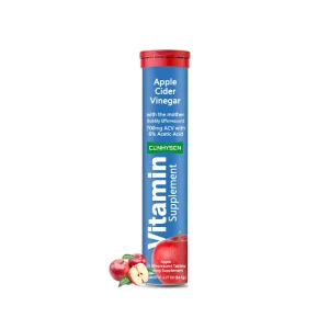 Apple Cider Vinegar Effervescent Tablets for Weight Management Digestion Health Dietary Supplement