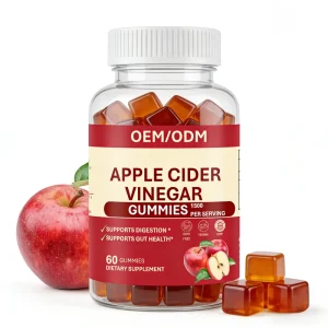 Apple Cider Vinegar Gummies 1500mg Per Serving Supports Digestion & Gut Health Adult Vegan 60 Gummies Dietary Supplement OEM ODM