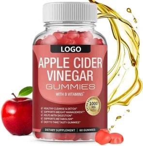 Apple Cider Vinegar Gummies For Metabolism Support Gut Cleanse Detox Supplement Healthy Digestion ACV Gummy With Mother Natural