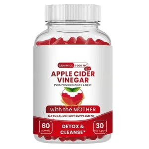 Apple Cider Vinegar Gummies for Adults Improved Bone Density Detoxification Benefits