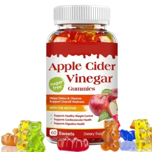 Apple Cider Vinegar Gummies with Mother Food Grade Available in Bottle Drum Can Packaging