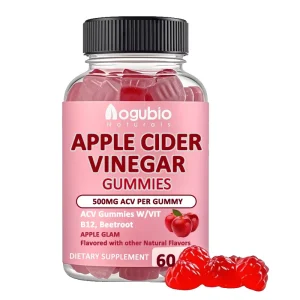 Apple Cider Vinegar Gummies with the Mother and Ginger Extract Sugar Free Vegan Gummy
