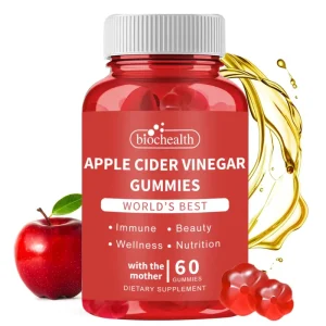 Apple Cider Vinegar Petal Gummies Supports Weight Management Detox Cleanse B-Vitamin Dietary Supplement