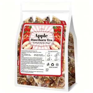 Apple Hawthorn Jujube Goji Tea Transparent Pouch 4 Visible Fruits Sweet Tangy Post Meal Refresh Factory Direct