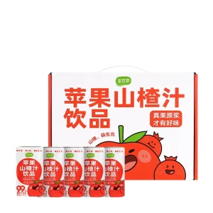 Apple hawthorn juice portable independent boxed fresh fruit juice beverage for children’s fruit flavored fruit juice beverage