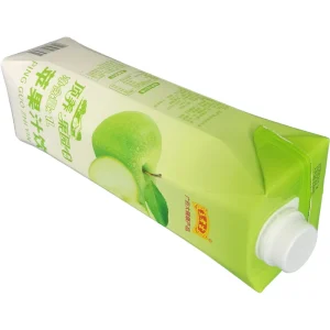 Aseptic Brick Packaging Folders 1000SQ with Multi Layer Aluminum Foil Laminated 8 Color Printing for Juice Milk Beverage