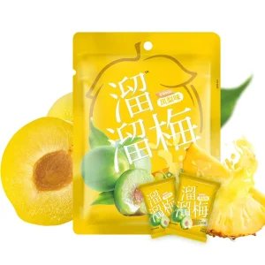 Asian Snacks Plum 60g California Large Prunes Fruity Flavored Sour Green Plum Snacks High Fiber Packaged in Bag
