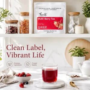 Aurorabloom 150g Multi Berry Apple Tea 5 Packs 100% Natural Vitamin C Boost Health Tea