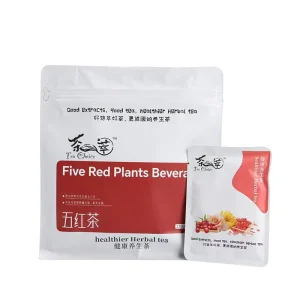 Aurorabloom 5 Red Grains Tea Blood Rice Red Bean Jujube & Goji Blend Women’s Wellness Herbal Tea