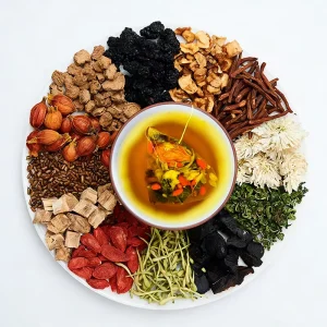 Authentic Chinese Yanlinzhuang Liver Tonic Tea Organic Herbal Blend with Wolfberry and Cassia Seed for Liver Health Detoxification