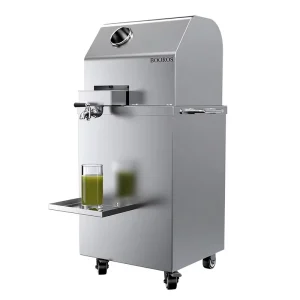 Automatic Sugarcane Juice Machine 1100W 3 Stainless Steel Rollers 2.4″ Extra Large Inlet 300KG/H High Output