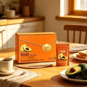 Avocado Bulletproof Instant Coffee Arabica Black Coffee Weight Management Energy Supplement Soluble Coffee Powder