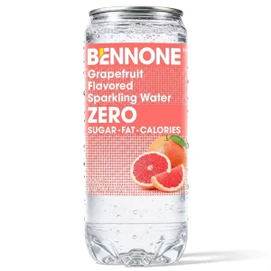 BENNONE Grapefruit Carbonated Water Unsweetened Zero Calorie Sparkling Beverage 300ml and Custom Cans