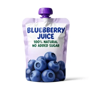 BPA Free Food Grade Spout Pouch for Blueberry Juice Liquid Packaging Bespoke Design Digital Printing Low MOQ Stand up Bag