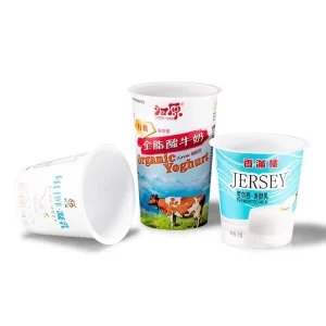BRC Certificate Disposable Eco Friendly Custom Round PP Yogurt Cup Plastic Yogurt Container 100g 120g 180g