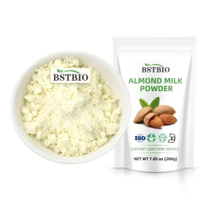 BSTBIO Manufacturer Supply 100% Natural Sugar Free Almond Milk Powder