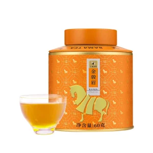 Bamatea Jin Jun Mei 60g Loose Leaf Black Tea Master Wang Yisheng Supervised Wuyi Mt Core Origin Health Tea in Patent Tin Can