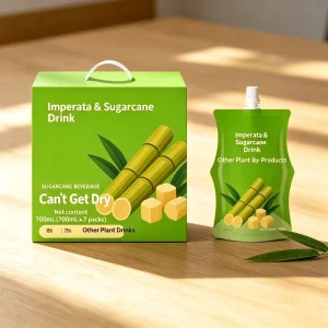 Bamboo Sugarcane Concentrated Juice Drink Big Meal Savior Boxed OEM