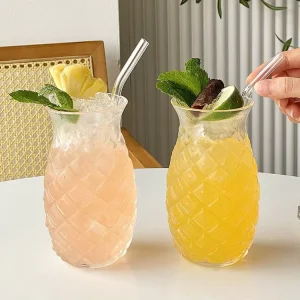 Bar Glasses Pineapple Shape Juice Beer Wine Drinking Cup Coconut Cocktail Glass