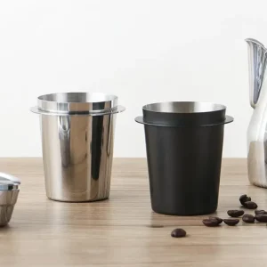 Barista Tools Espresso Coffee Dosing Cup Suitable for 51mm 58mm 304 Stainless Steel Portafilter Black Silver Coffee Powder Cup