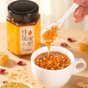 Beekeeping Mother Osmanthus & Rose Honey Pure Natural Ingredients Dry Flower Honey Jam Grade A in Bottle 360g