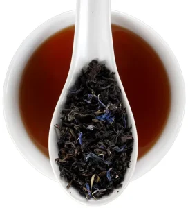 Bergamot Flavored Kungfu Black Tea Blends Earl Grey Blue Black Tea with Cornflower