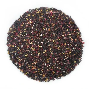Berry Lover Blend Black Tea Licorice Apple Roselle Tea Berry Flavor Hot & Ice Tea Drink Custom Blend Tea Bag Pouch