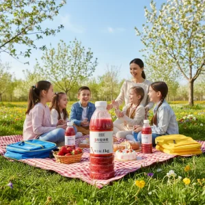 Beverage Base Strawberry Puree Juice Cool Quench Thirst and Help Digestion Strawberry Juice Office School Campus