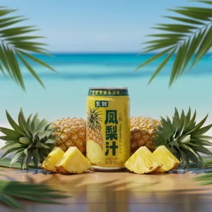 Beverage Factory 100% Pineapple Juice Concentrate 310mL Sterilized Bottle Fresh Squeezed OEM ODM Small batch Ready Drink