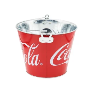 Beverage Ice Bucket Round Shape Metal European Style 25*H20*17cm for Party