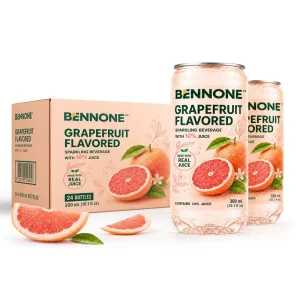 Beverage Manufacturer Grapefruit Carbonated Fizzy Water 330ml Tin Can Fruit Juice Halal Certified Bulk Container Order Support