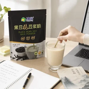 Black Bean Soy Milk Powder 216g Pure Black Bean Soy Milk Powder Instant Plant Protein Drink OEM Available